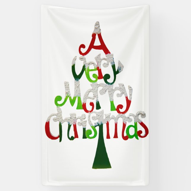 Lona Árbol de Navidad muy divertido (Vertical)