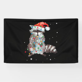 Lona Árbol de Navidad Raccoon ilumina Pajama Racoon Lov