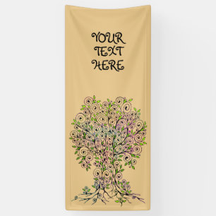 Lona Árbol De Vida - Espirales Salen Frutas 1