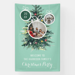 Lona Árboles de Navidad Bolas de Navidad Forma Dos Foto