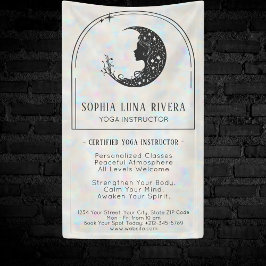 Lona Arco Boho Holográfico Creciente de Luna Celestial
