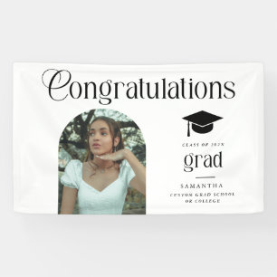 Lona Arco de graduación moderno Felicitaciones foto de