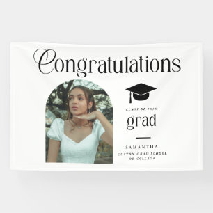 Lona Arco de graduación moderno Felicitaciones foto de