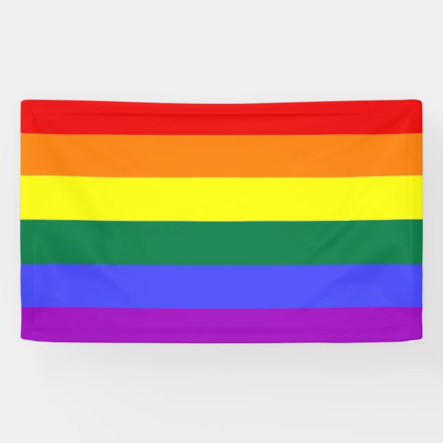 Lona Arcoiris del Orgullo Gay (Horizontal)