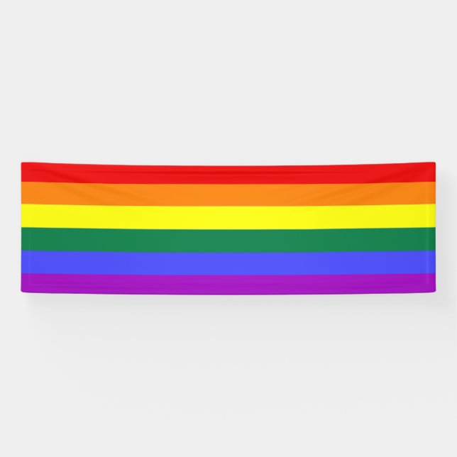 Lona Arcoiris del Orgullo Gay (Horizontal)