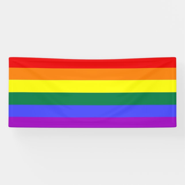 Lona Arcoiris del Orgullo Gay (Horizontal)