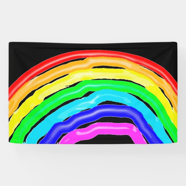 Lona Arcoiris dibujado (Horizontal)
