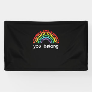 Lona Arcoiris Pertenece Al Orgullo Gay Lgbt Apoyo Hombr