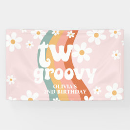 Lona Arcoiris Retro Dos Groovy Daisy 2