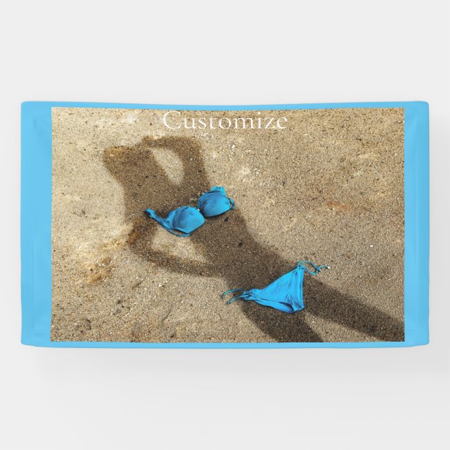 Lona Arena azul de Bikini Beach Thunder_Cove (Horizontal)