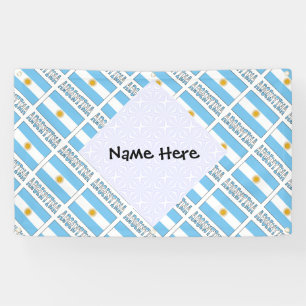 Lona Argentina Bandera Argentina Personalizada 