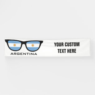 Lona Argentina Shades personalizado texto y banner colo