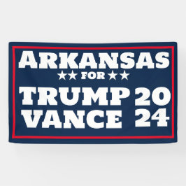 Lona Arkansas para el cartel de Trump Vance 2024