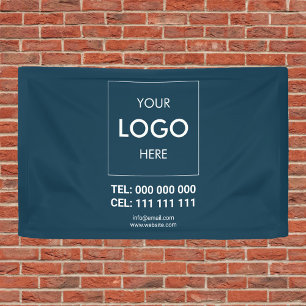 Lona Armada con logotipo comercial publicitario