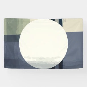 Lona Arte abstracto de pintura en círculo