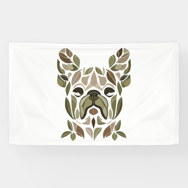 Lona Arte Bulldog francés (Horizontal)