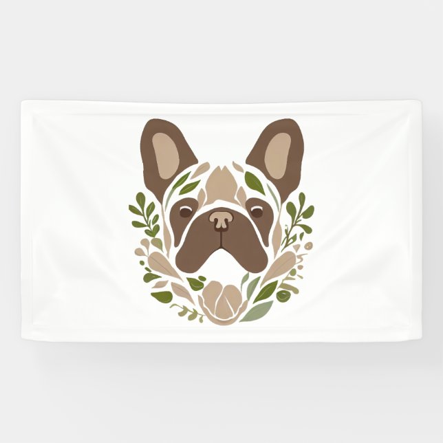 Lona Arte Bulldog francés (Horizontal)