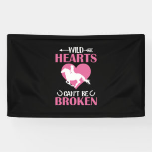 Lona Arte de caballos Corazones salvajes no se pueden r