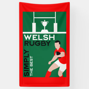 Lona Arte de fanáticos de Rugby Wales