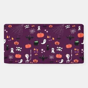 Lona Arte espeluznante y lindo de Halloween