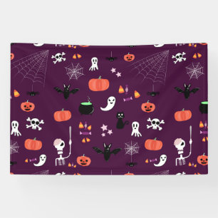 Lona Arte espeluznante y lindo de Halloween
