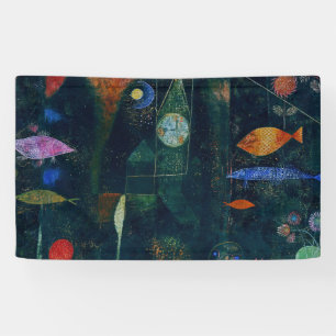 Lona Arte gráfico de pintura abstracta Magia de peces d