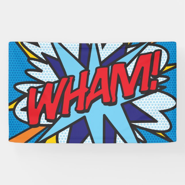 Lona Arte Pop Cómic WHAM! (Horizontal)