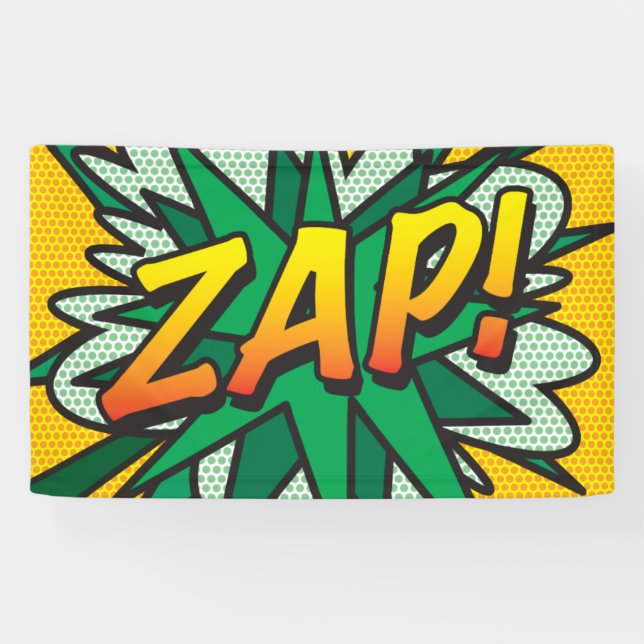 Lona Arte Pop de Cómic ZAP! (Horizontal)
