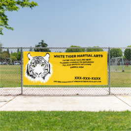 Lona Artes Marciales de Tigre Blanco Personalizadas Per