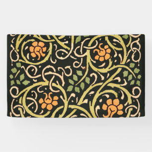 Lona Artes y Oficios Vintage Patrón Floral Roycroft