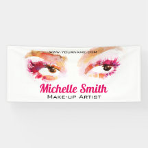 Artista de maquillaje de color marrón rosado