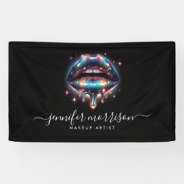 Lona Artista de maquillaje de labios holográficos brill