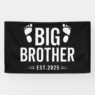 Lona Ascendido a Big Brother Est. 2025 Anuncio de bebé