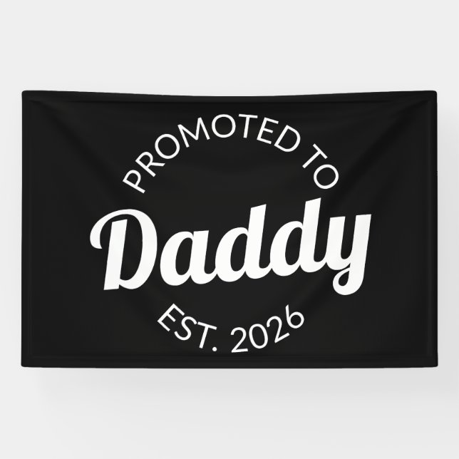 Lona Ascendido a Papá Est. 2026 I (Horizontal)