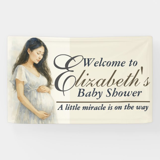 Lona Asian Mom to be Elegant Bohemian  Baby Shower (Horizontal)