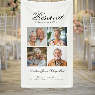Lona Asiento reservado - 4 Boda de fotografía