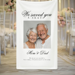Lona Asiento reservado - Boda de fotografía
