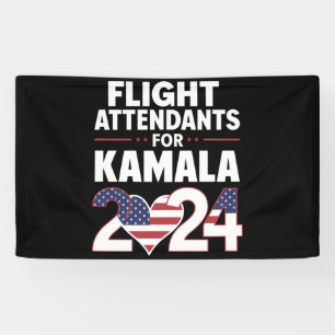 Lona Asistentes de Vuelo Para Kamala Harris Elección 20