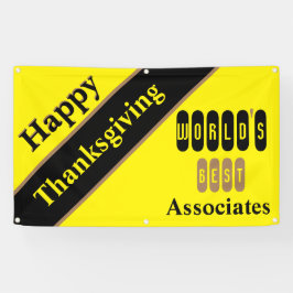 Lona Asociados del Día de Acción de Gracias Feliz