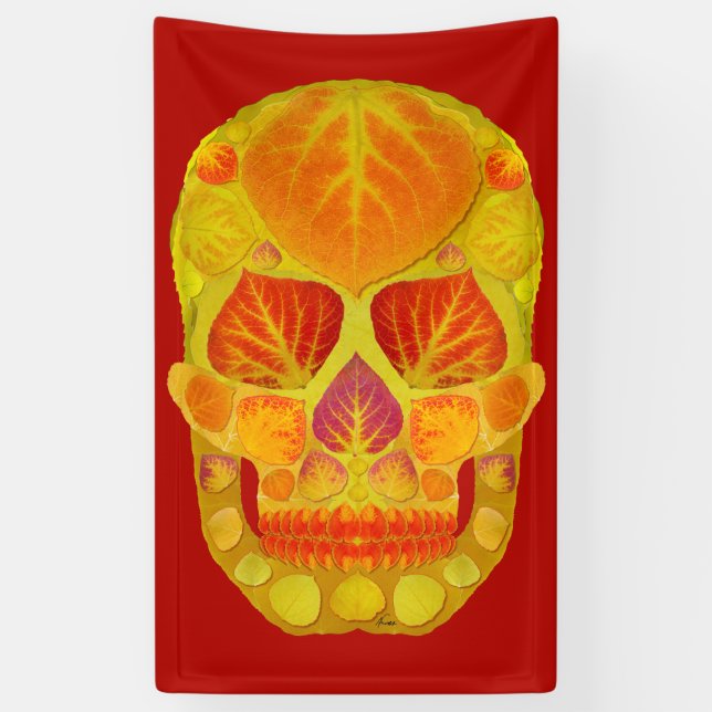 Lona Aspen Leaf Skull 13 (Vertical)