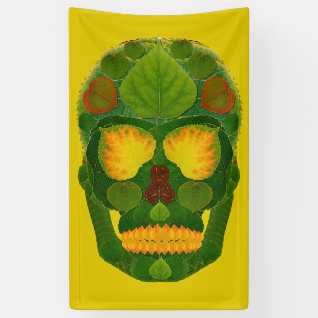 Lona Aspen Leaf Skull 9 (Vertical)