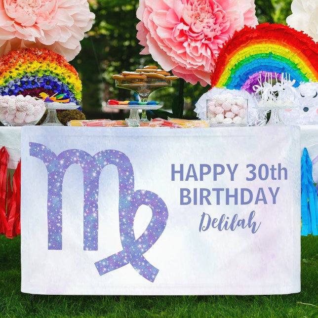 Lona Astrología Personalizado de Virgo Cute Fiesta de C (Subido por el creador)