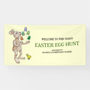 Lona Atractivo conejo de Pascua