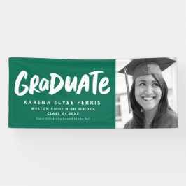 Lona Audaz graduación moderna de una foto de graduación