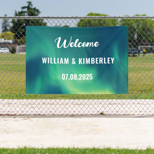 Lona Aurora Borealis Northern Lights Green Boda (in situ)