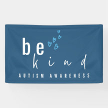 autism awareness be kind blue hearts modern