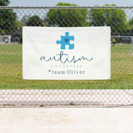 Lona autism awareness blue puzzle piece #team name 