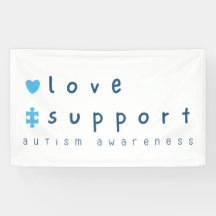 autismo conciencia amor apoyo Banner Gran Rótulo