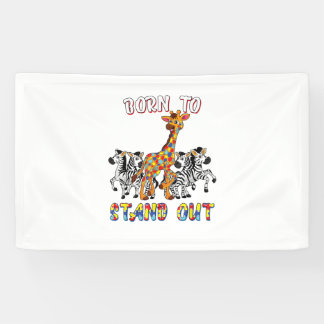 Lona Autismo Sensibilización A Niños Camisas Nacidas Pa