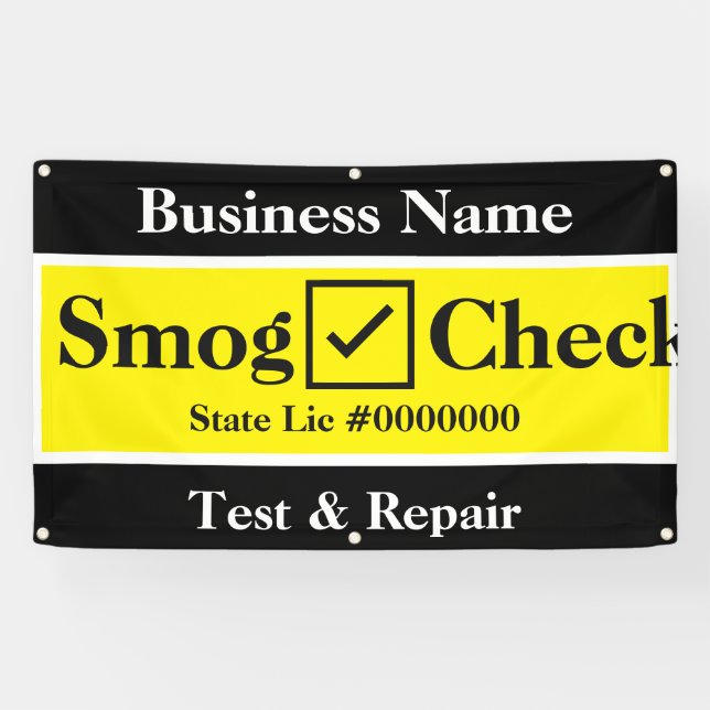 Lona Auto Smog Check Business (Horizontal)